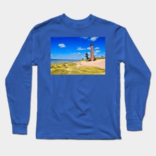 Petite Pointe Au Sable Lighthouse Long Sleeve T-Shirt